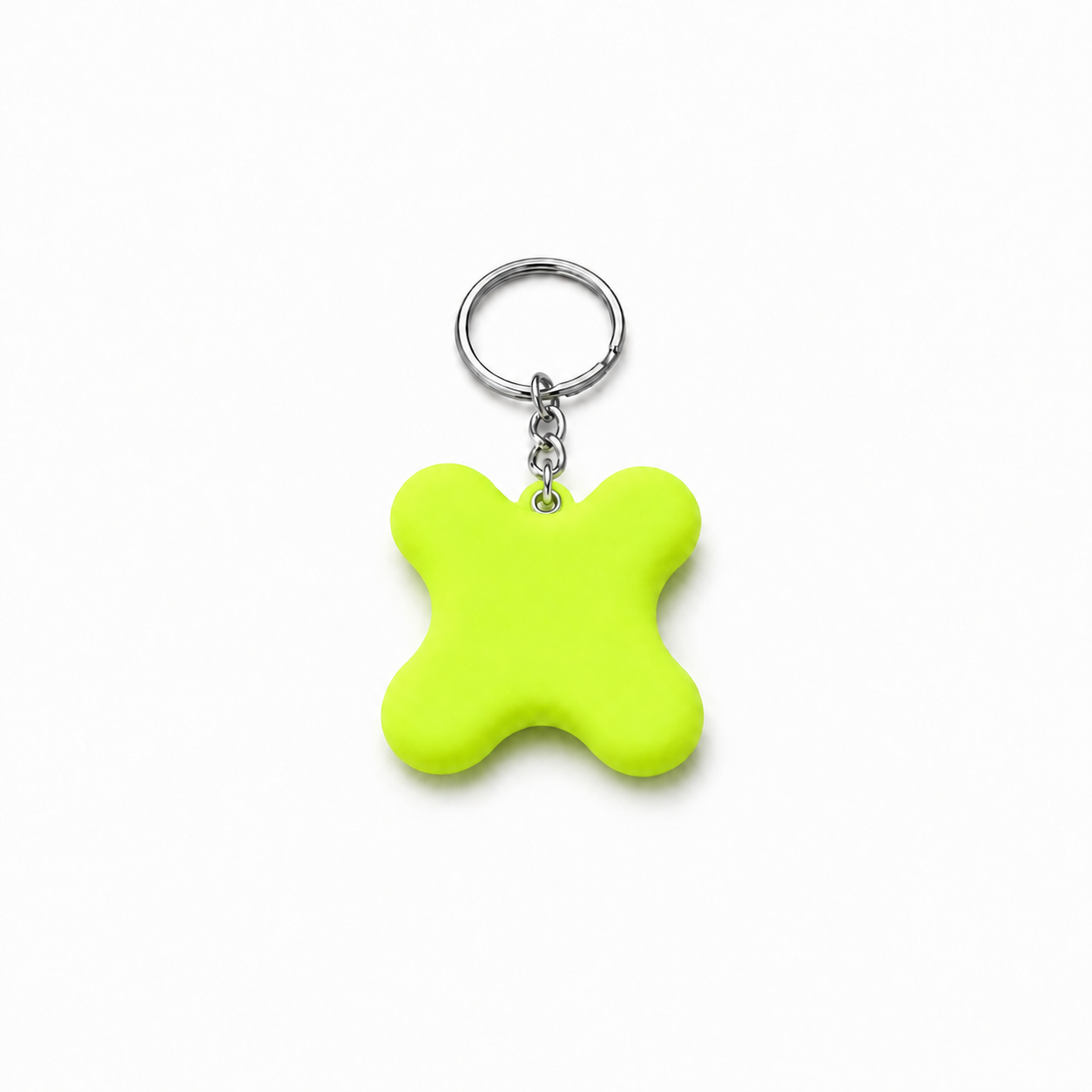 Flex lil x keychain in yellow